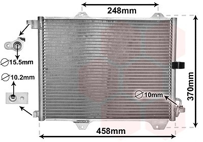 Van Wezel Kondensator, Klimaanlage U.A. FüR Subaru, Suzuki-image
