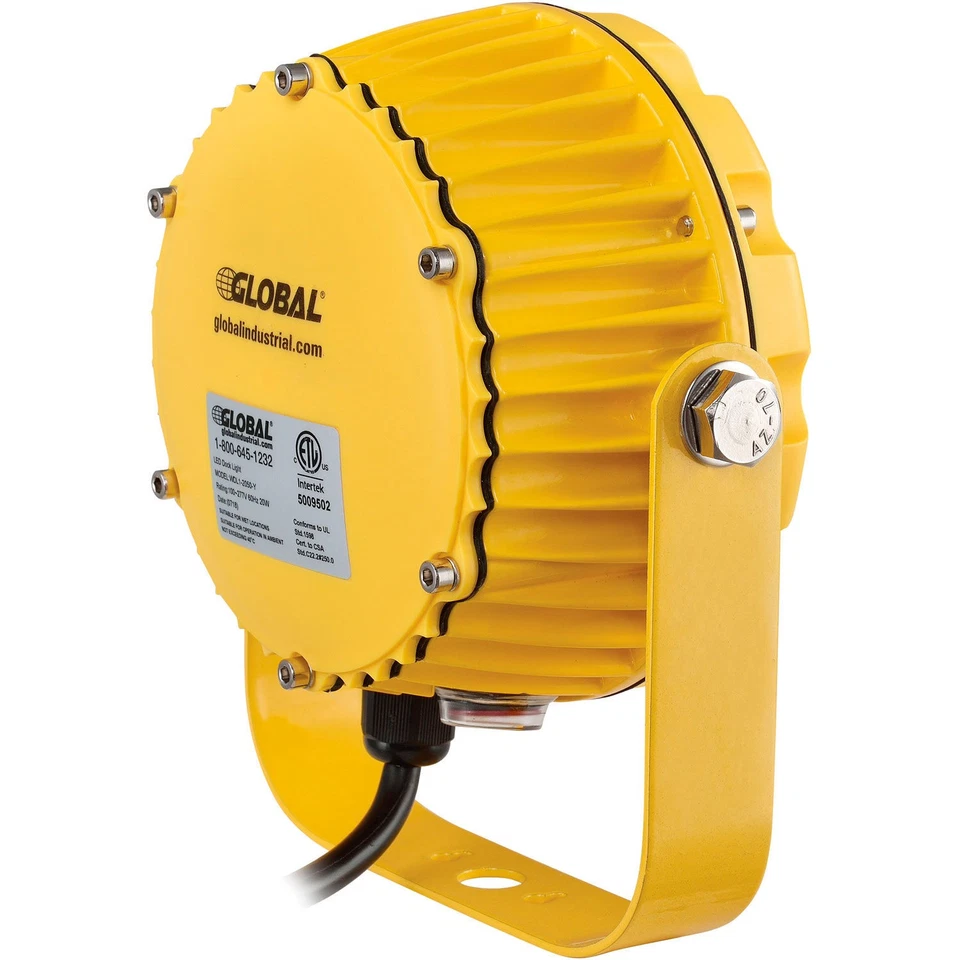 20W LED Dock Light Head Only 1800 Lumens 5000K On/Off Switch 9' Cord w/Plug - Image 4 of 4