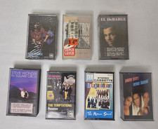 Motown R B Soul Music Cassette Tapes Lot 7 Rick James Stevie Wonder Sealed