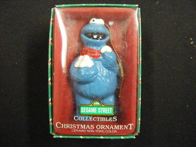 Sesame Street Christmas Ornaments MIB!!