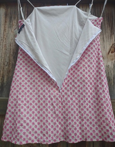 Trixie Floral print Spaghetti Strap Straight Neck zipper back womens dress-XL - Picture 9 of 11