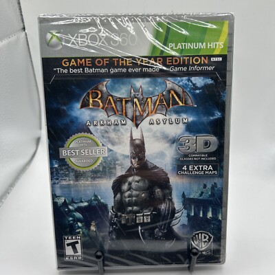 SEALED Batman: Arkham Asylum - Game of the Year Edition Xbox 360 [Brand New]