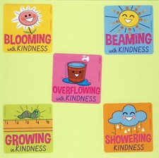15 Kindness Large Stickers - Party Favors - Rewards