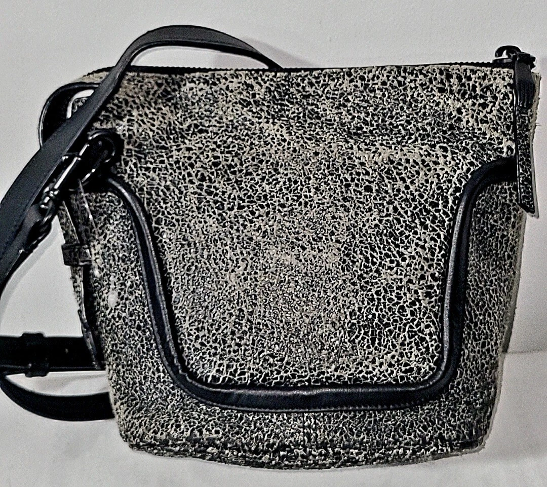 OPENING CEREMONY CRACK LEATHER CROSSBODY BAG | eBay