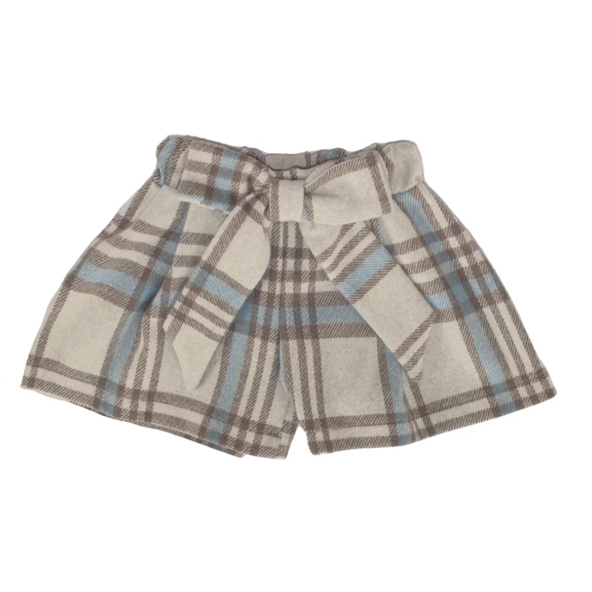 MAGIL Bermuda pantagonna bambina a quadri fiocco MADE IN ITALY 6