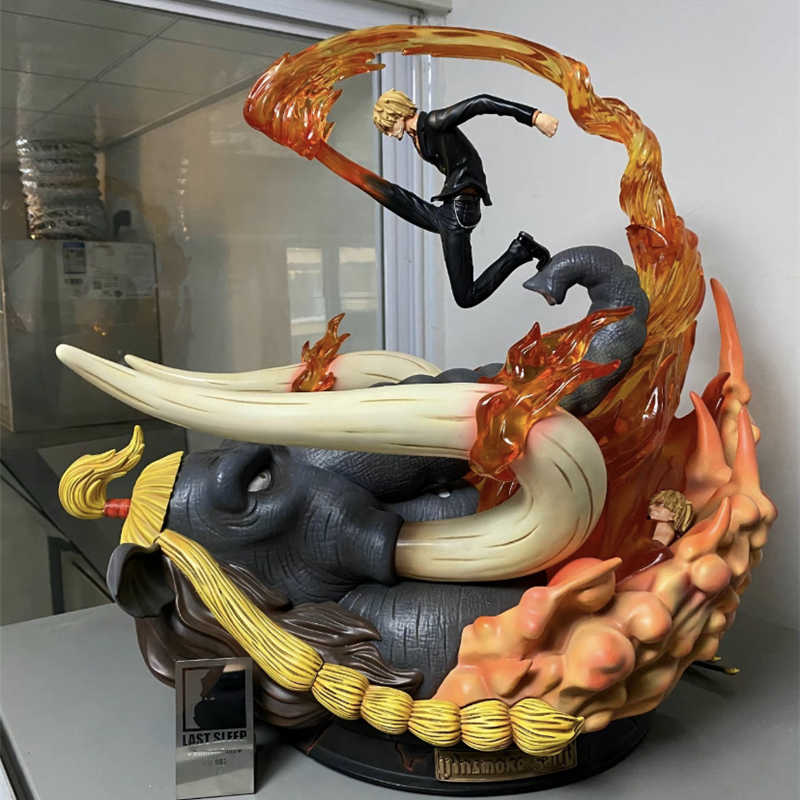 LAST SLEEP Vinsmoke Sanji VS Jack Resin Statue Model One Piece 1/8