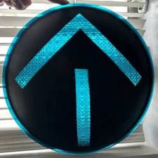 Eagle Signal 12 Inch Green Arrow Plastic Traffic Light Lens USED