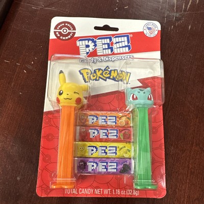 Pokemon Pikachu and Eevee 2 Pack PEZ Dispenser Candy NIP