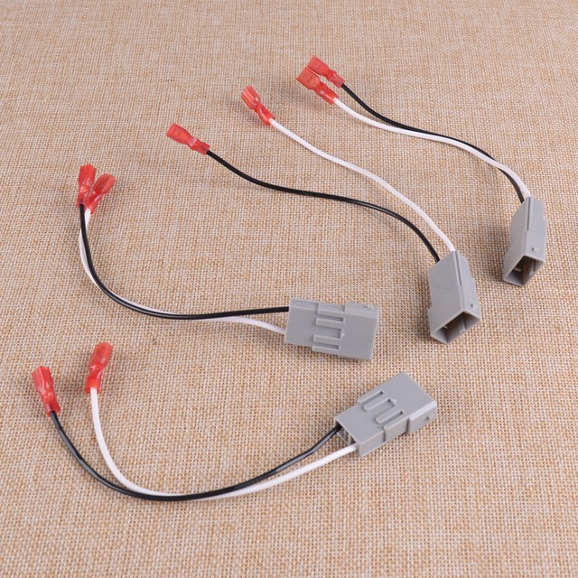 4x Car Speaker Connector Wire Harness Adapter Fit for Honda Pilot 2003