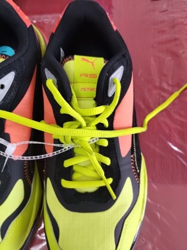 Puma Kids Junior Rs.Metric. Zapatillas Zapatos Talla 7 Naranja Amarillo - Imagen 8 de 14