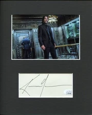 Keanu Reeves John Wick Rare Signed Autograph Photo Display JSA