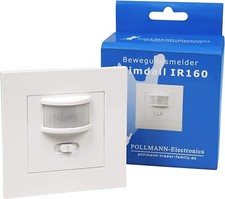 Heimdall Unterputz PIR-Bewegungsmelder 160° LED geeignet, 2-Draht Technik, weiß