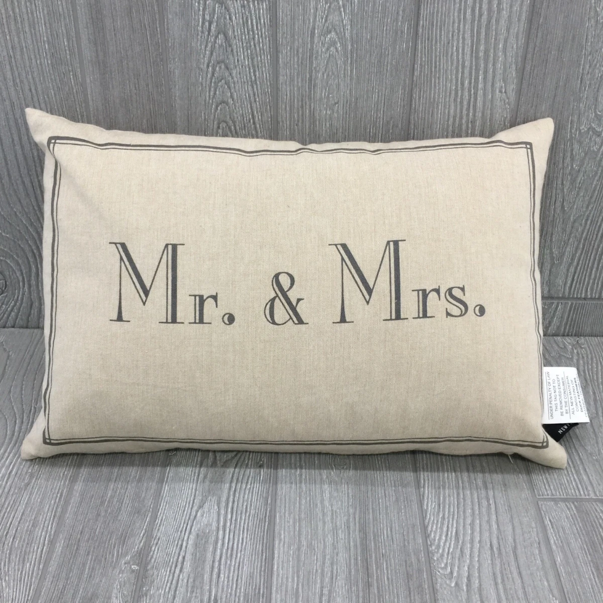 Mr and clearance mrs lumbar pillow