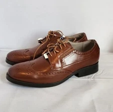 Deer Stags 902 Collection Brown Comfort Footwear Vegan Shoes Mens Sz 9W Oxford