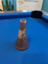 ROBERT COLEMAN HAND BLOWN ART GLASS VASE IRIDESCENT