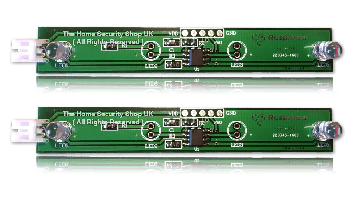 Dummy Alarm Universal Twin Flashing LED KITs 4Yr Battery Life 2 Pack