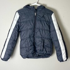 Air Jordan Boys Track Jacket NAVY BLUE Zipper Pockets HOODIE LARGE 12-13 Yrs