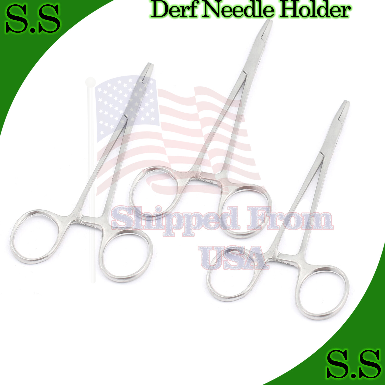 3 Pieces Derf Needle Holder 4.75" Surgical Instruments Tools | eBay