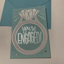 You’re Engaged Engagement Congratulations 5”x7” Hallmark Greeting Card