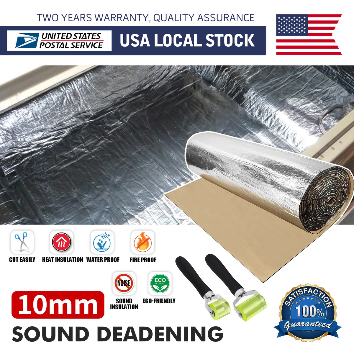 Truck outlet sound insulation