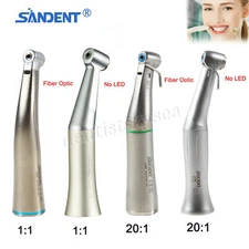 NSK Style Dental Slow Low Speed Handpiece Contra Angle Push Button/Fiber Optic