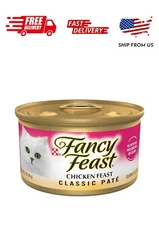 Purina Fancy Feast Chicken Feast Classic Grain Free Wet Cat FoodPate (Packof24)