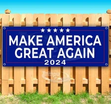 MAKE AMERICA GREAT AGAIN TRUMP 2024 Advertising Vinyl Banner Flag Sign MAGA