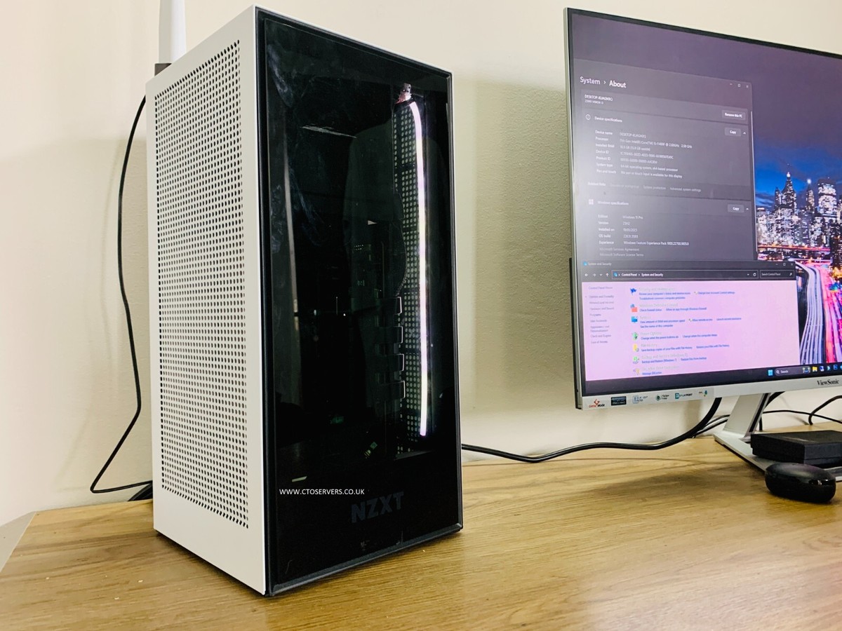 Mini ITX Workstation / PC , NZXT H1 , i5-11400f , 16GB DDR4 , RTX 