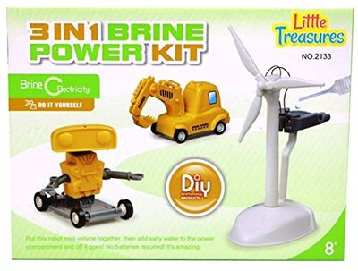 3 In 1 Brine Power Kit Watch The Power Of Salt Water Car Robot