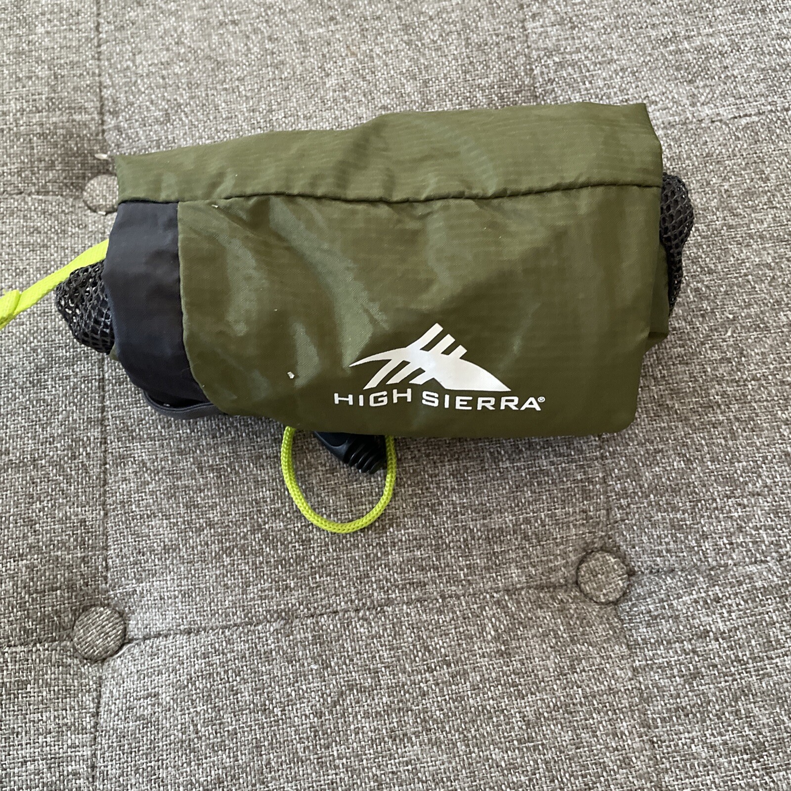High Sierra Backpack/Tote Side Pockets for Water Green Fm CA