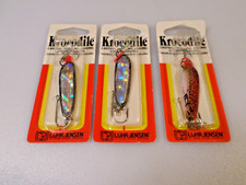 LOT OF 3 - LUHR JENSEN - KROCODILE - 3/8 CHRM/SLV DISCO TAPE & 1/4 BR TRT - NEW