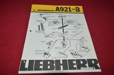 Liebherr A921B Excavator Attachments Dealer's Brochure DCPA9