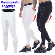 Men's Compression Leggings Base Layer Stretch Sports Running Sports Long Pants