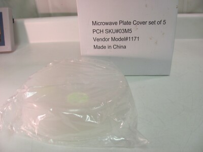 Set of 5 Microwave Plate Covers with Adjustable Steam Vents; Microwave Splatter 