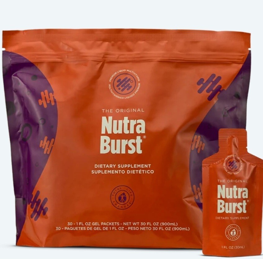 Cure Nutra Burst de TLC en dosettes : complément alimentaire liquide et multivitamines