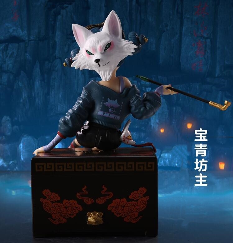 Anime White Snake 2 Green Snake Baoqing Fangzhu 1/12 PVC