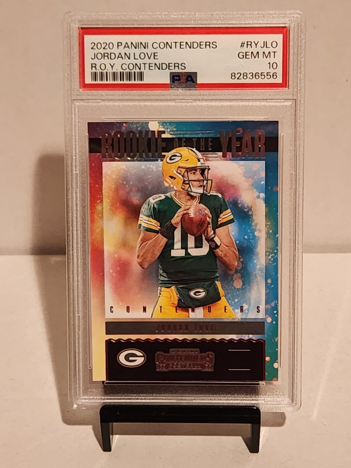 2020 Panini Contenders RYJLO Jordan Love ROY Contenders PSA Gem Mint 10 Packers