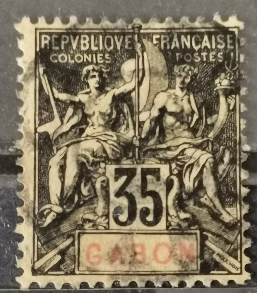 GABON Scott# 35 (0) USADO 1906