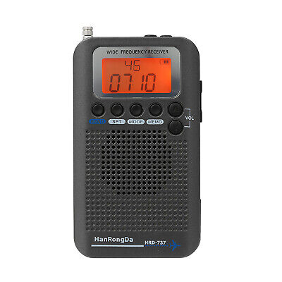 HanRongDa HRD-737 Full Band Radio Receiver FM/AM/SW/CB/Air/VHF Alarm Clock  L8C2 | eBay