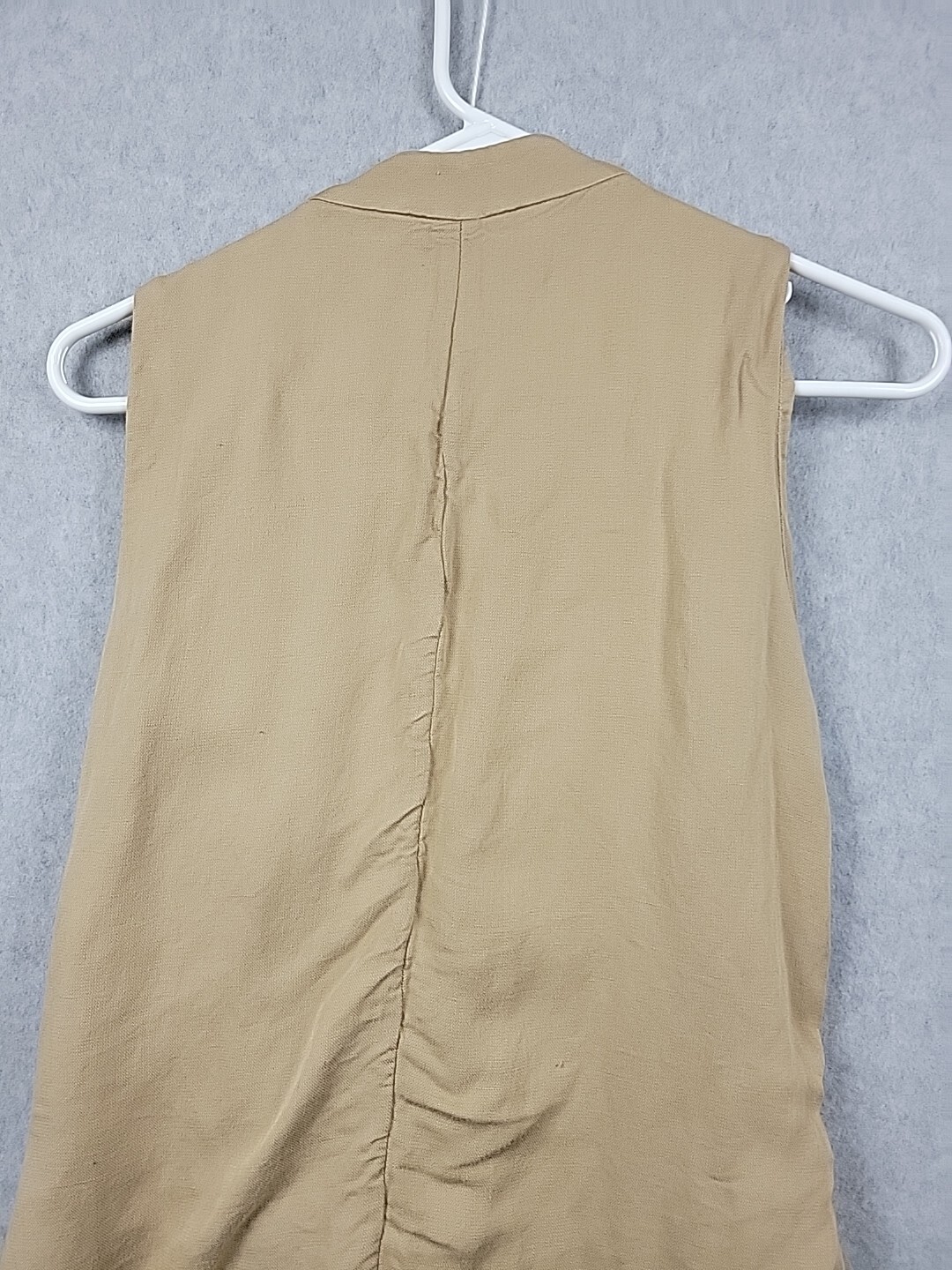 Zara Basic Collection Linen Blend Belted Brown La… - image 7