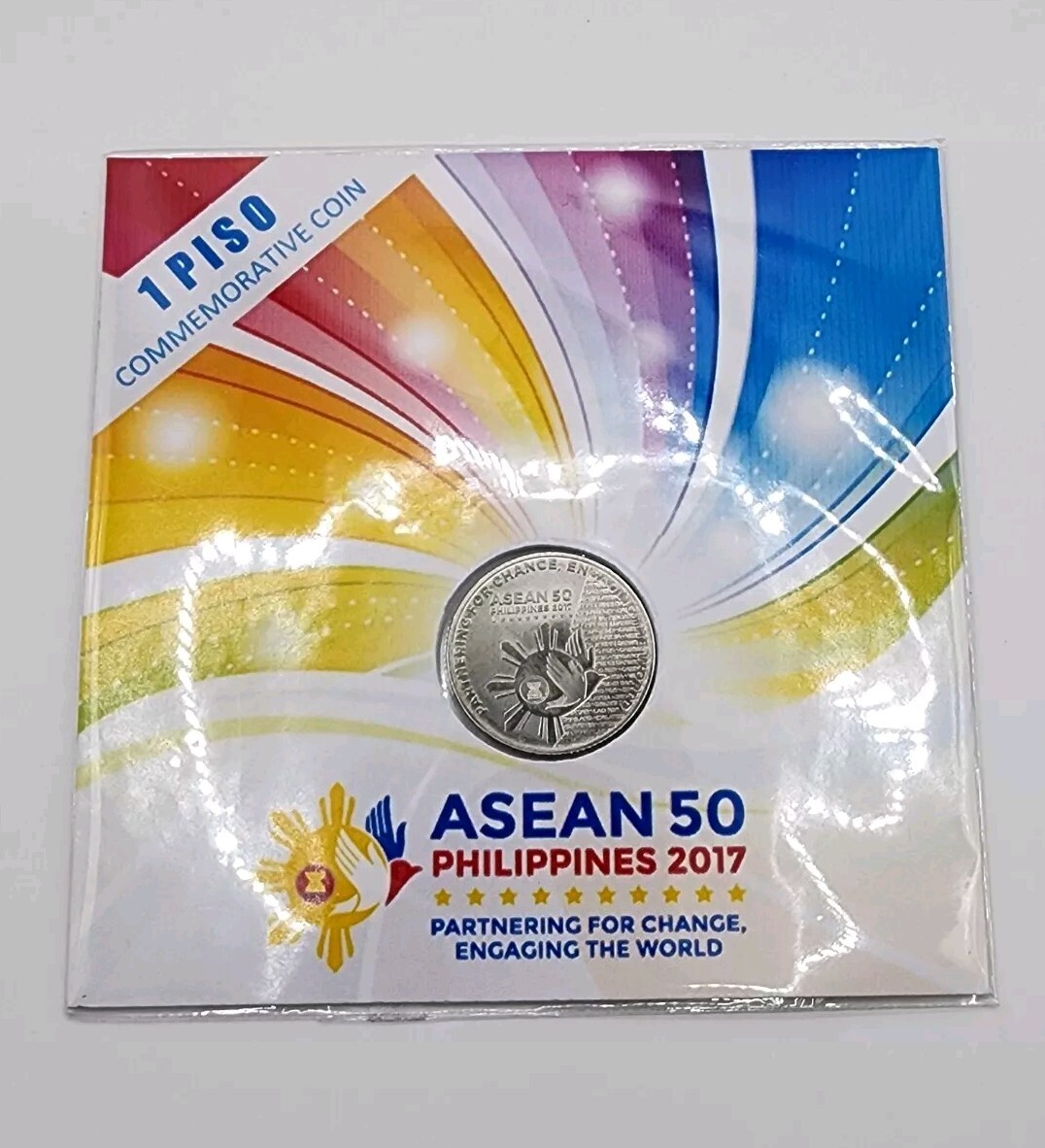 2017 Philippines 1 Piso Commemorative Coin.ASEAN 50 Private