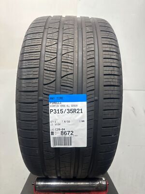 1 Used Pirelli Scorpion Verde All Season P315/35R21 3153521 315/35/21 111V 8/32