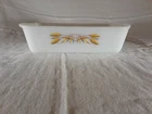 Vintage Fire King 1 Qt Bread Loaf Pan with Wheat Design Anchor Hocking