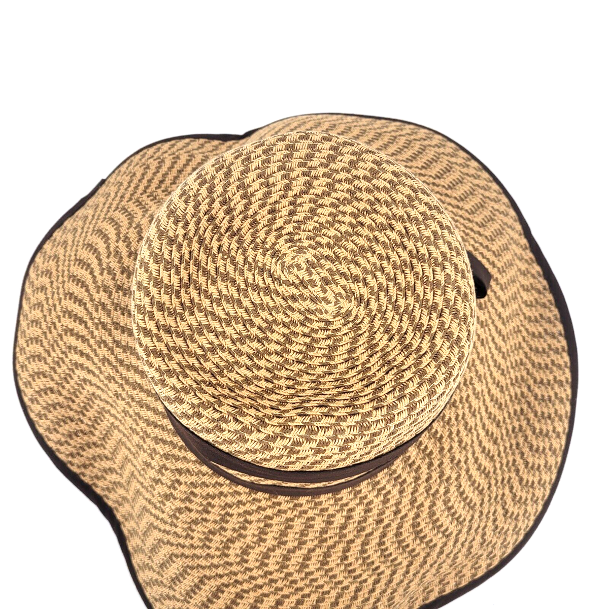 Obagi Medical Wide Brimmed Beige Brown Tweed Sun Hat One Size SPF OBAGI Medical Ladies main image 2