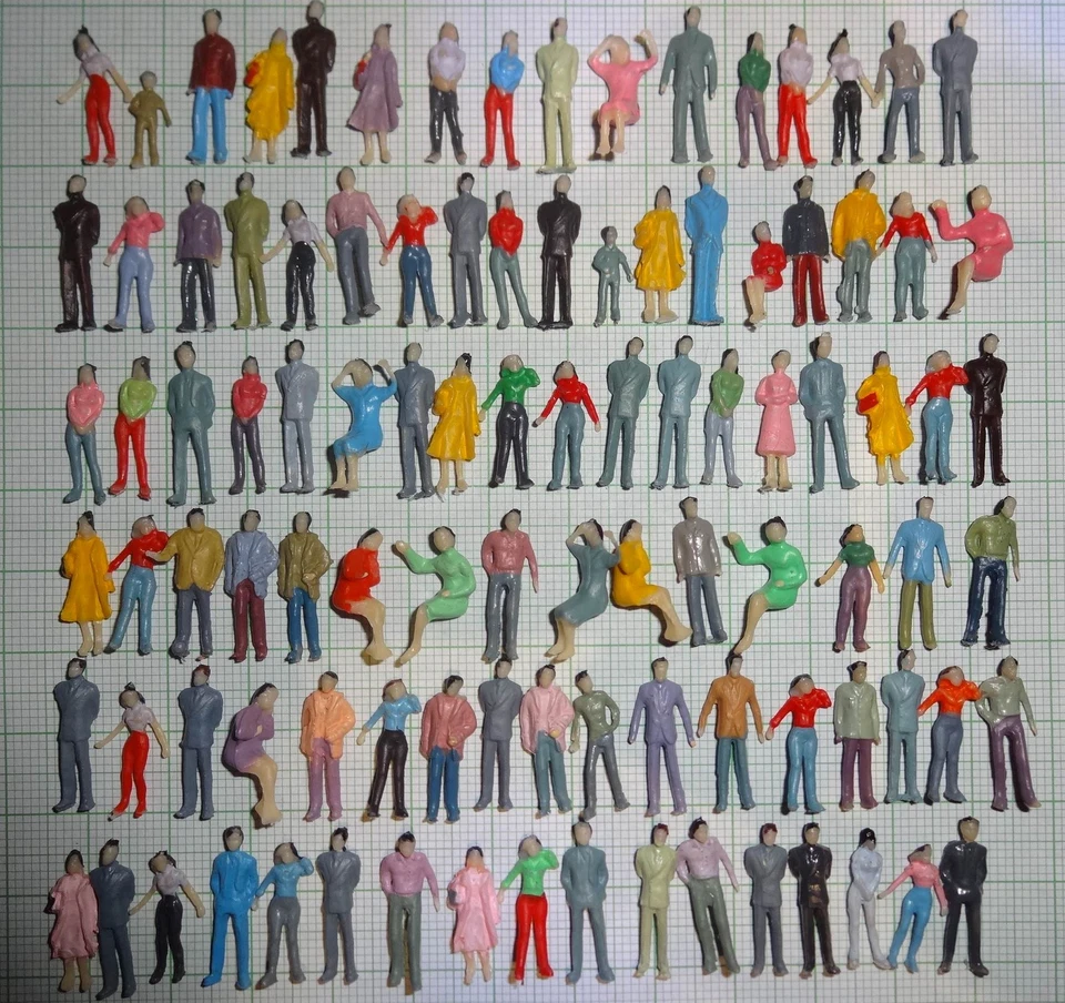 MODEL & TOY WORLD 500 Stehende Figuren! Versand Frei! Spur H0! - E025