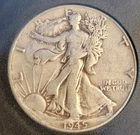 1945  Walking Liberty Half Dollar Bradford Certified VERY GOOD Historic!