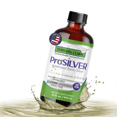 Thrival Labs Ionic Colloidal Silver Liquid 20 PPM Bio Active for Immune Suppo...