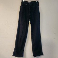 Vintage Versace Jeans Couture Black Jeans Size 27 Tall Y2K Made in Italy Medusa