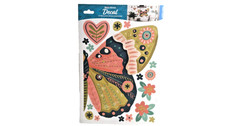 Jumbo Floral Butterfly Wall Decals 33 Pc Removable Peel Stick Main Street NEW