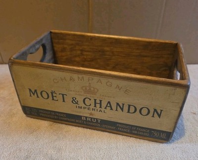 Moet & Chandon Reserve Imperial Brut Champage Vintage Style Holzkiste 29 cm Neu